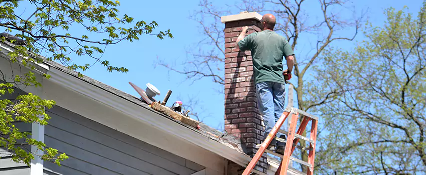 Vinyl and PVC Chimney Flashing Installation in Marysville, OH