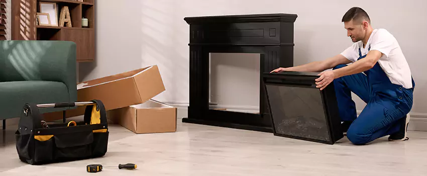 Old Rusted Metal Fireplace Repair And Replacement in Marysville, OH